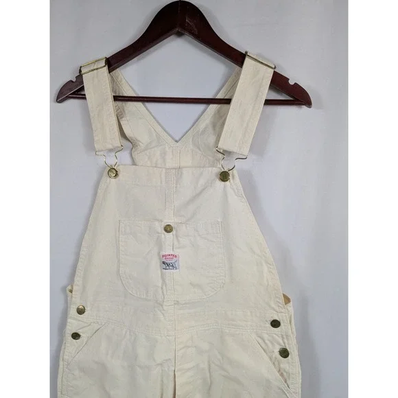 VTG Pointer Brand Bib Overalls 34 Painter White 8 Carpenter